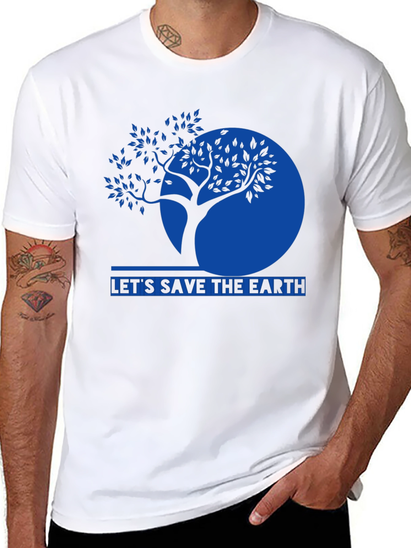 Save the Earth Graphic T-Shirt - Eco-Friendly Design