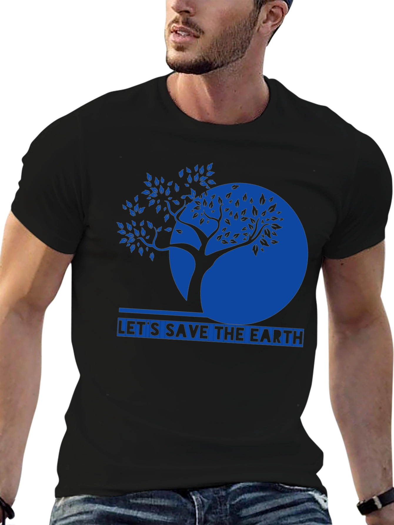 Save the Earth Graphic T-Shirt - Eco-Friendly Design