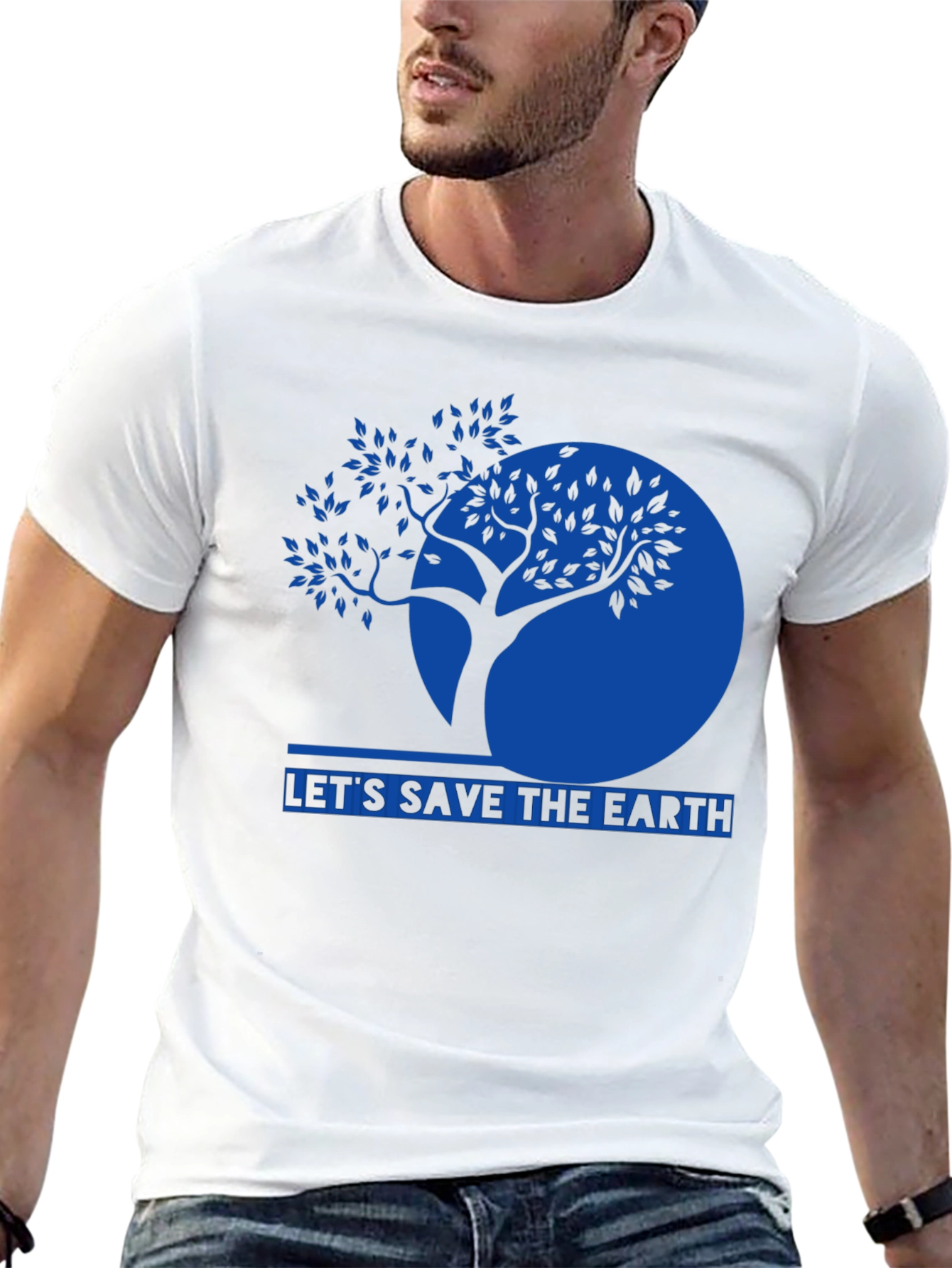 Save the Earth Graphic T-Shirt - Eco-Friendly Design