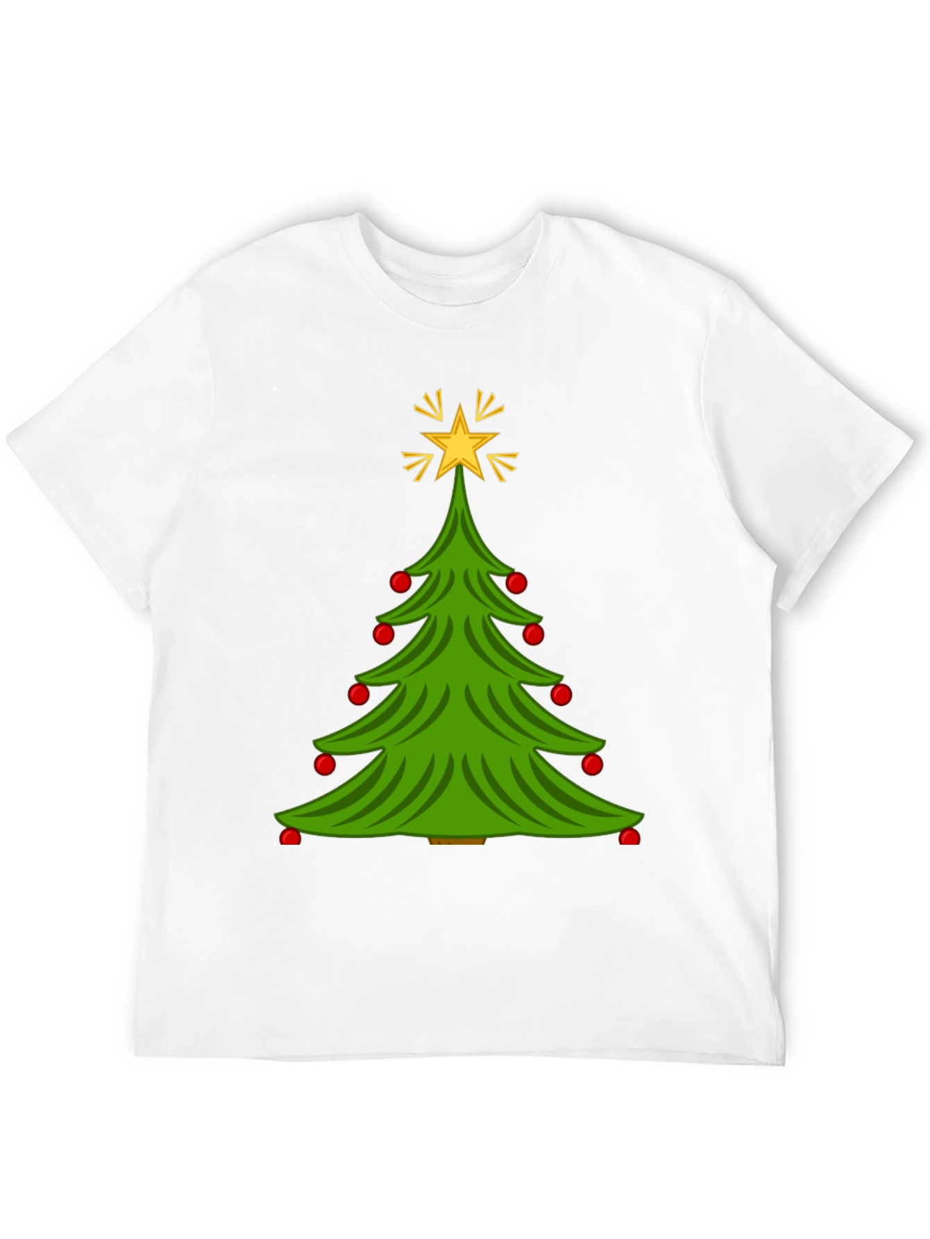 Festive Christmas Tree Graphic Tee - Holiday Style