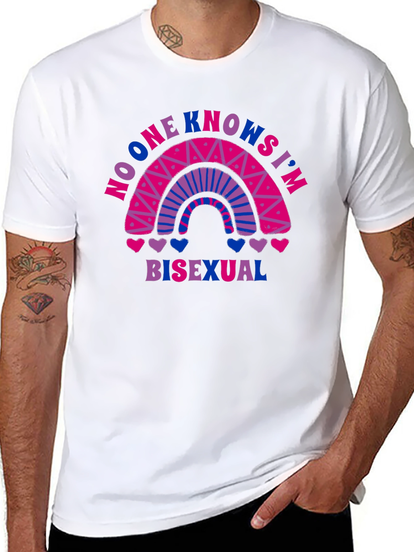 Bisexual Pride Graphic Tee - Nobody Knows