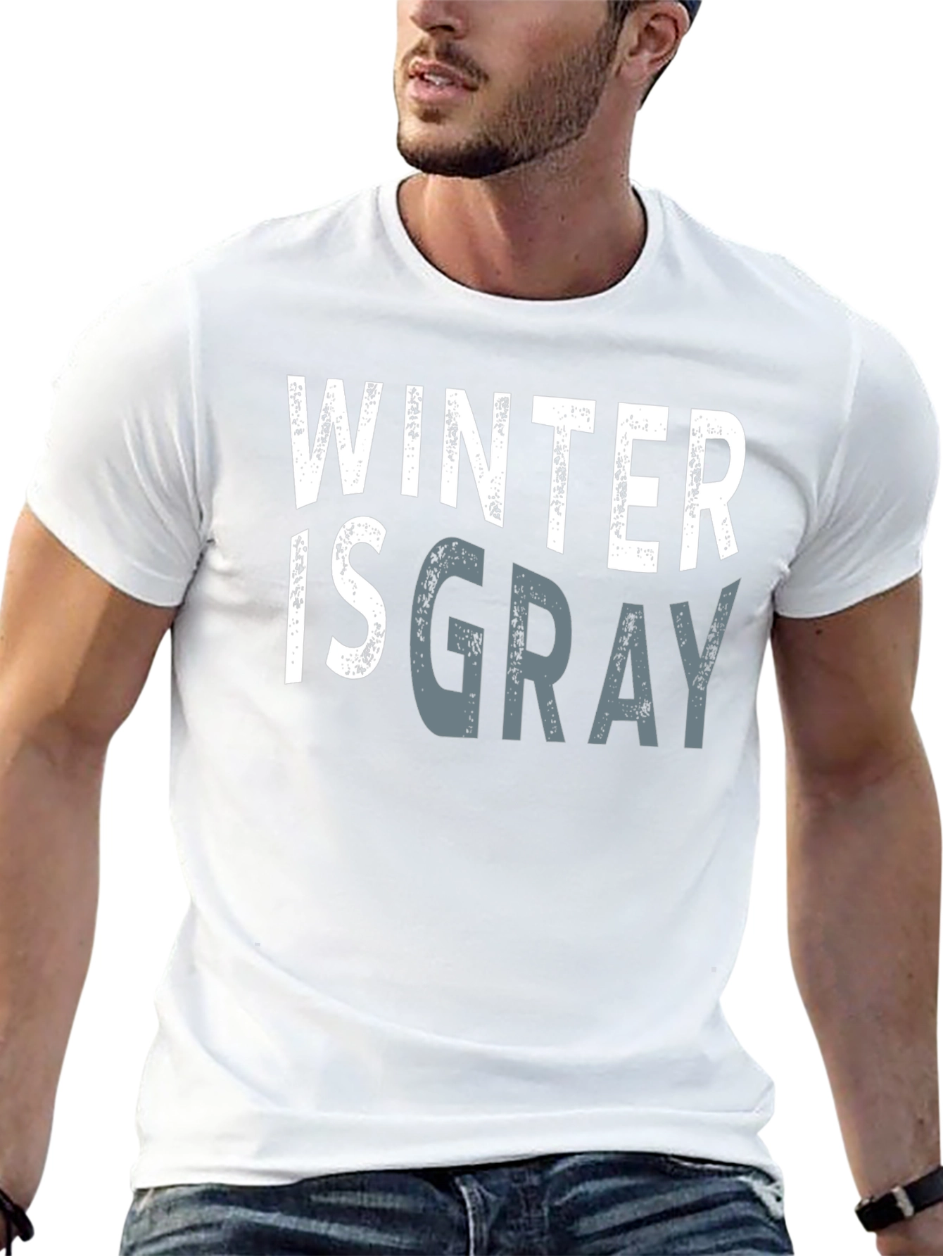 Winter is Gray Graphic Tee - Stylish Unisex T-Shirt