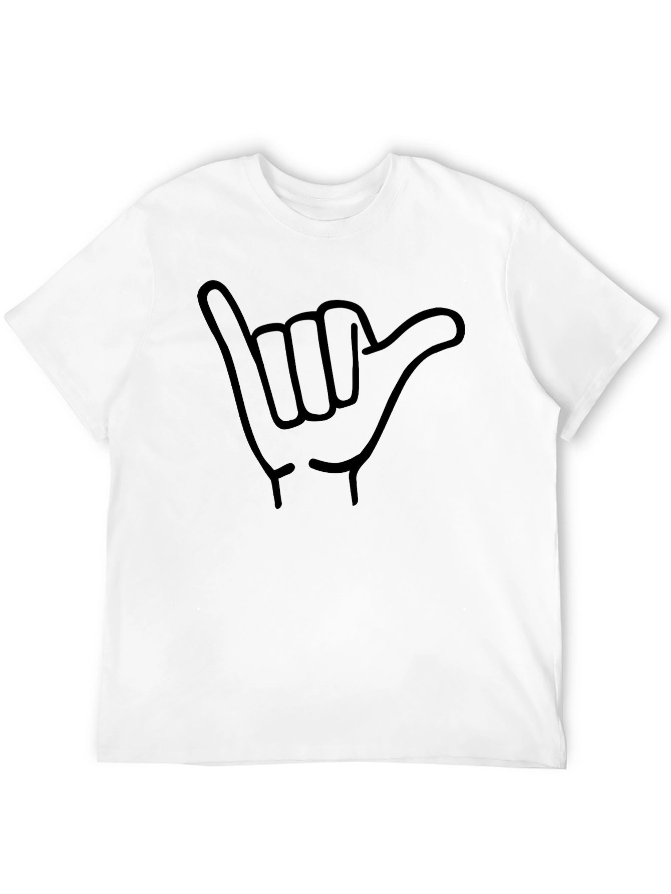 Shaka Sign Graphic T-Shirt - Black