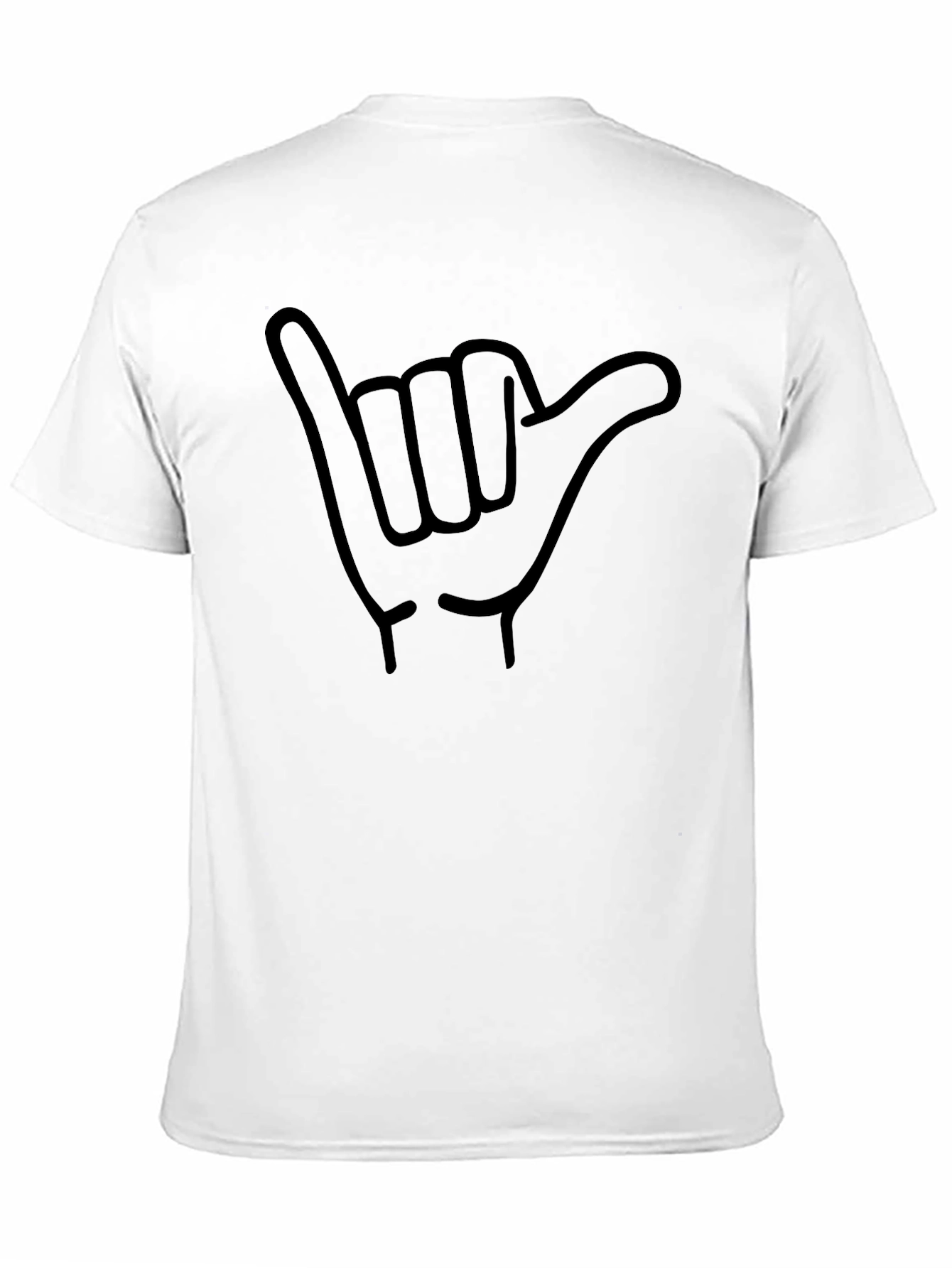 Shaka Sign Graphic T-Shirt - Black