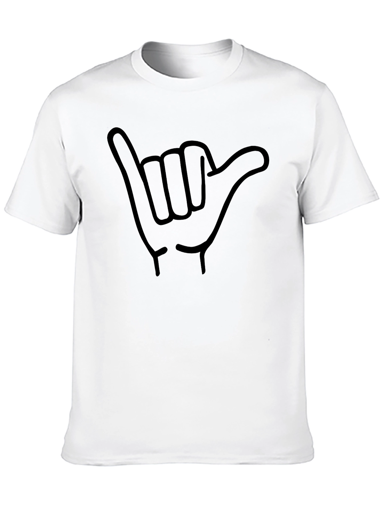 Shaka Sign Graphic T-Shirt - Black