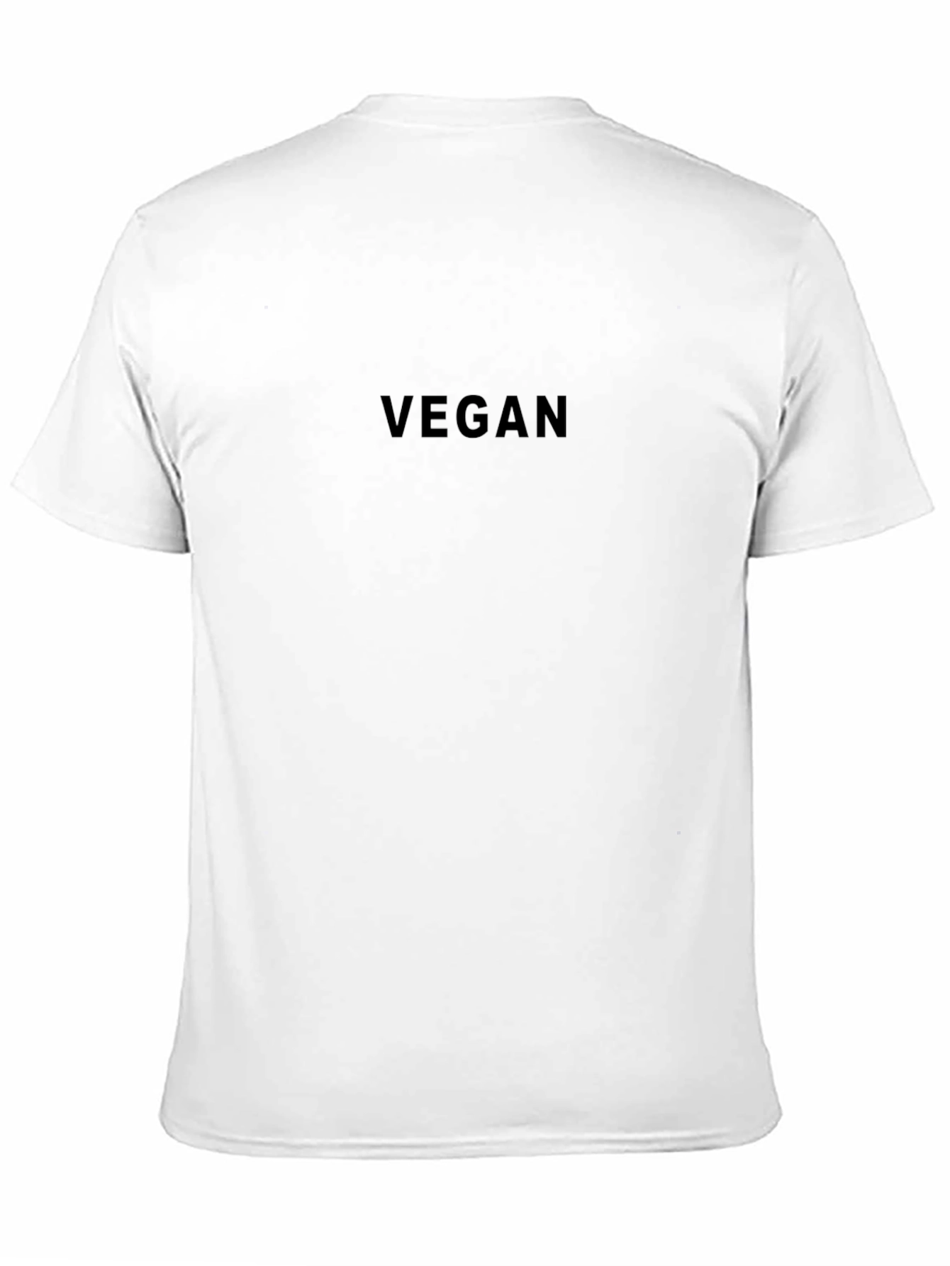 Vegan Black Crew Neck T-Shirt