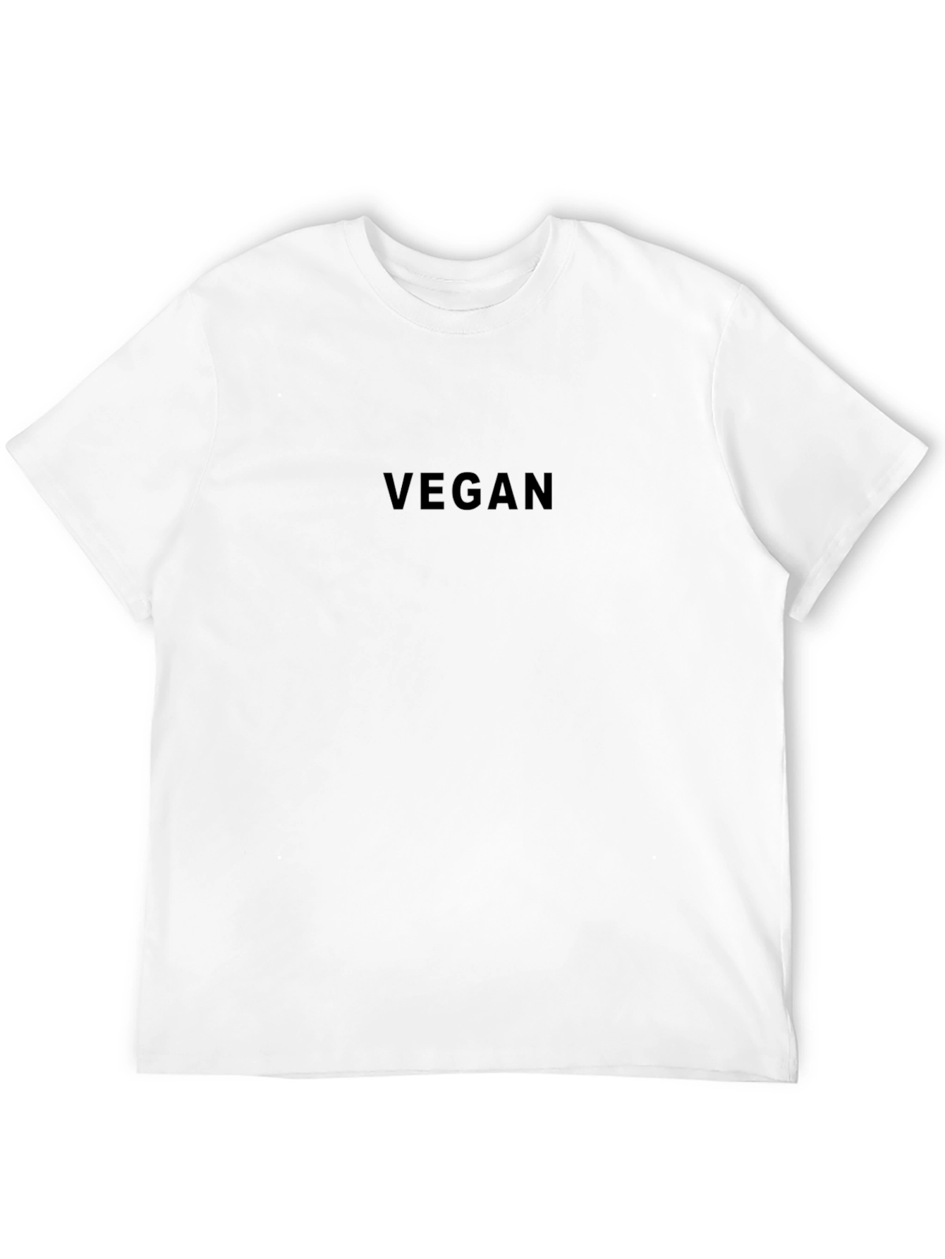 Vegan Black Crew Neck T-Shirt