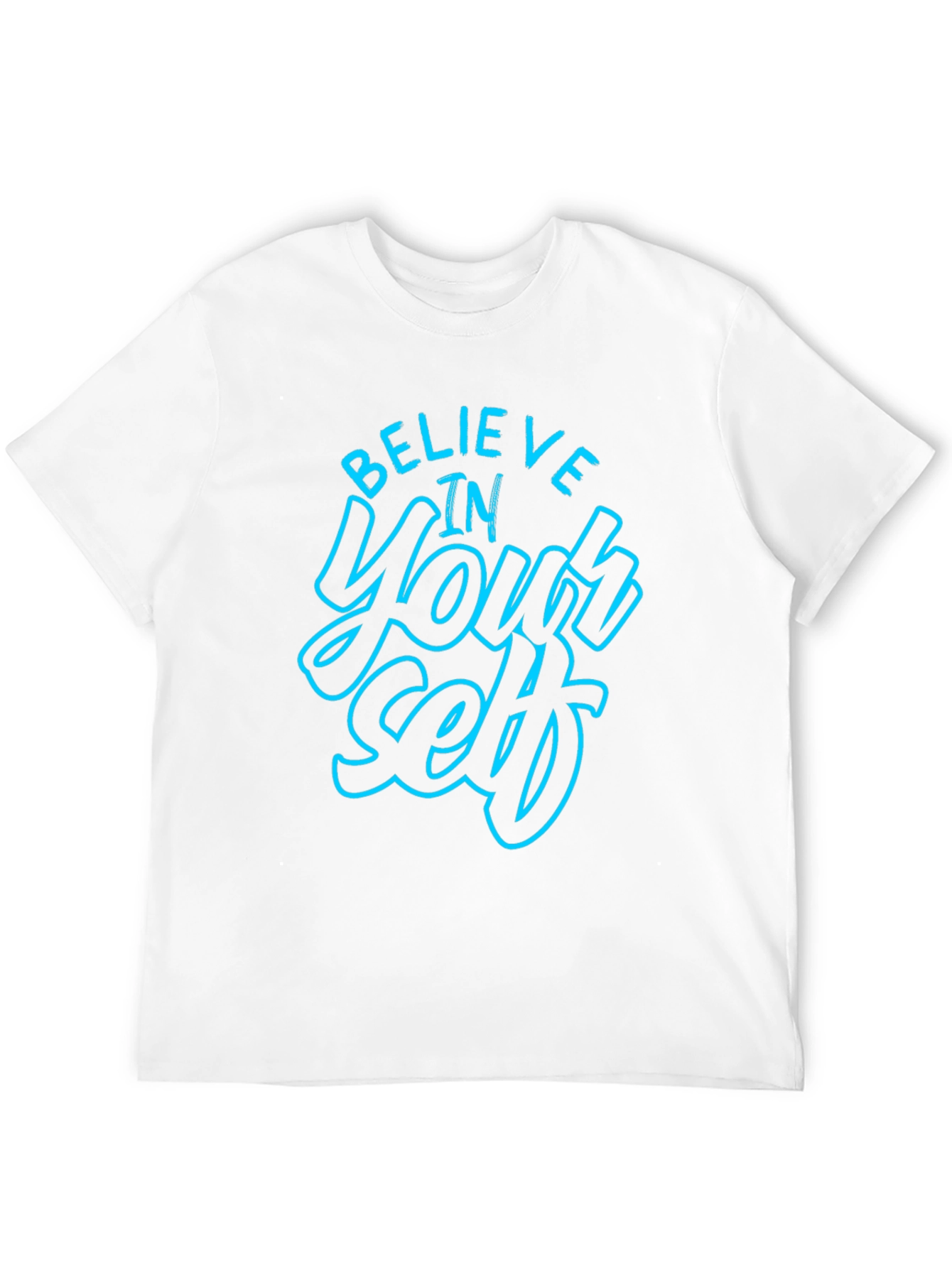 Believe in Yourself Graphic Black T-Shirt