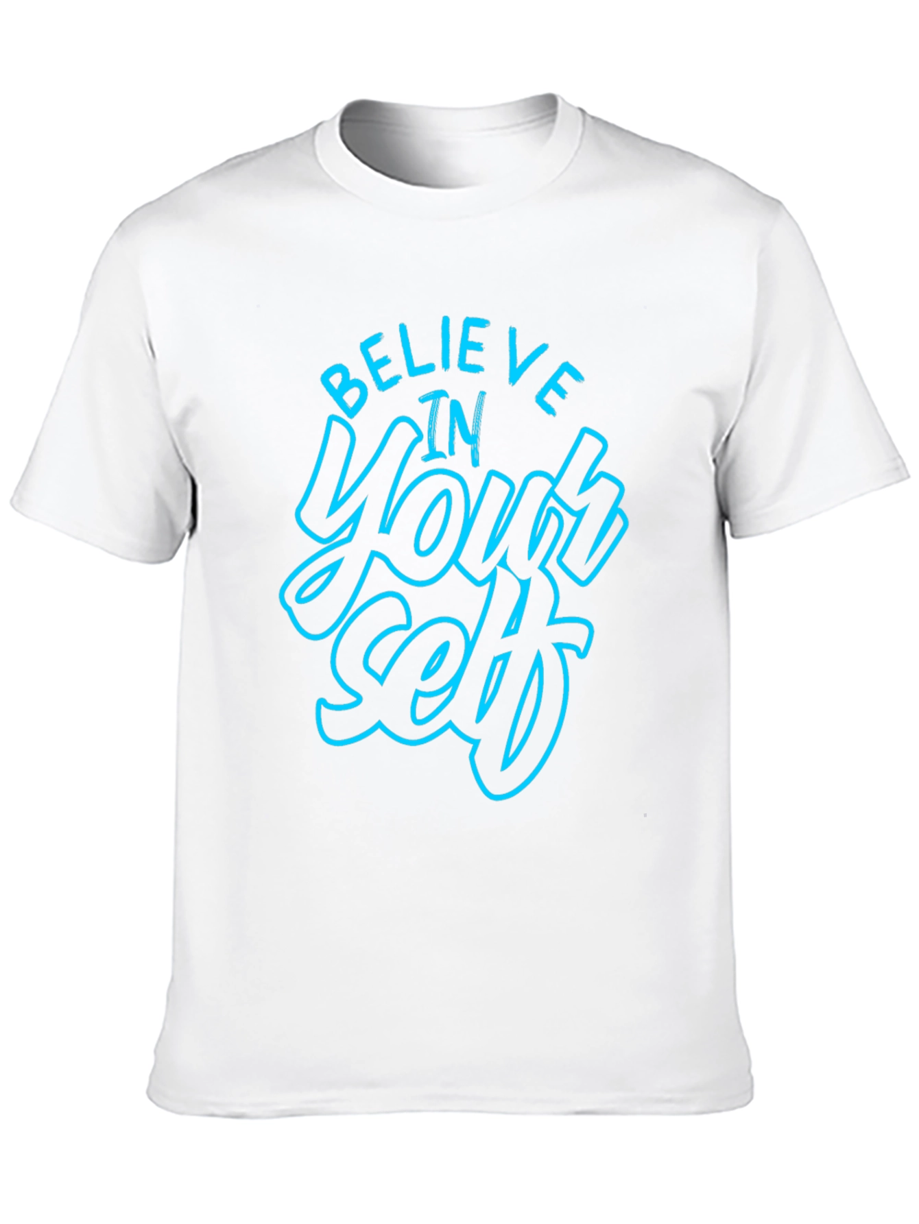 Believe in Yourself Graphic Black T-Shirt