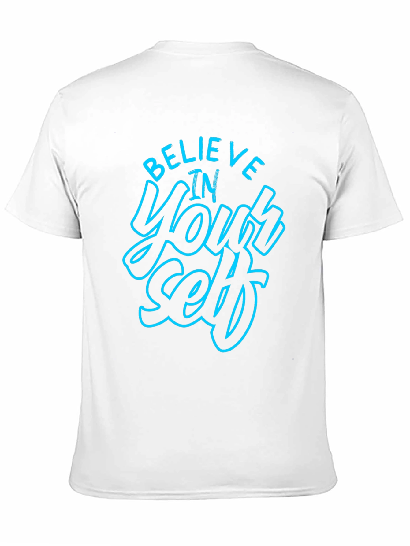 Believe in Yourself Graphic Black T-Shirt