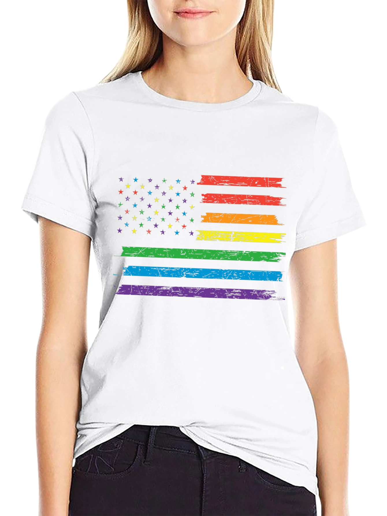 LGBT Pride Flag Graphic T-Shirt