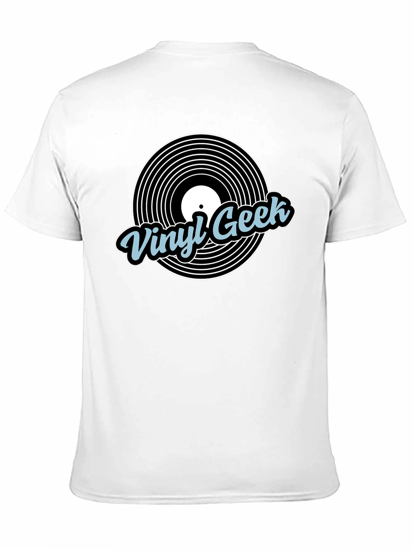 Vinyl Geek Black Graphic T-Shirt