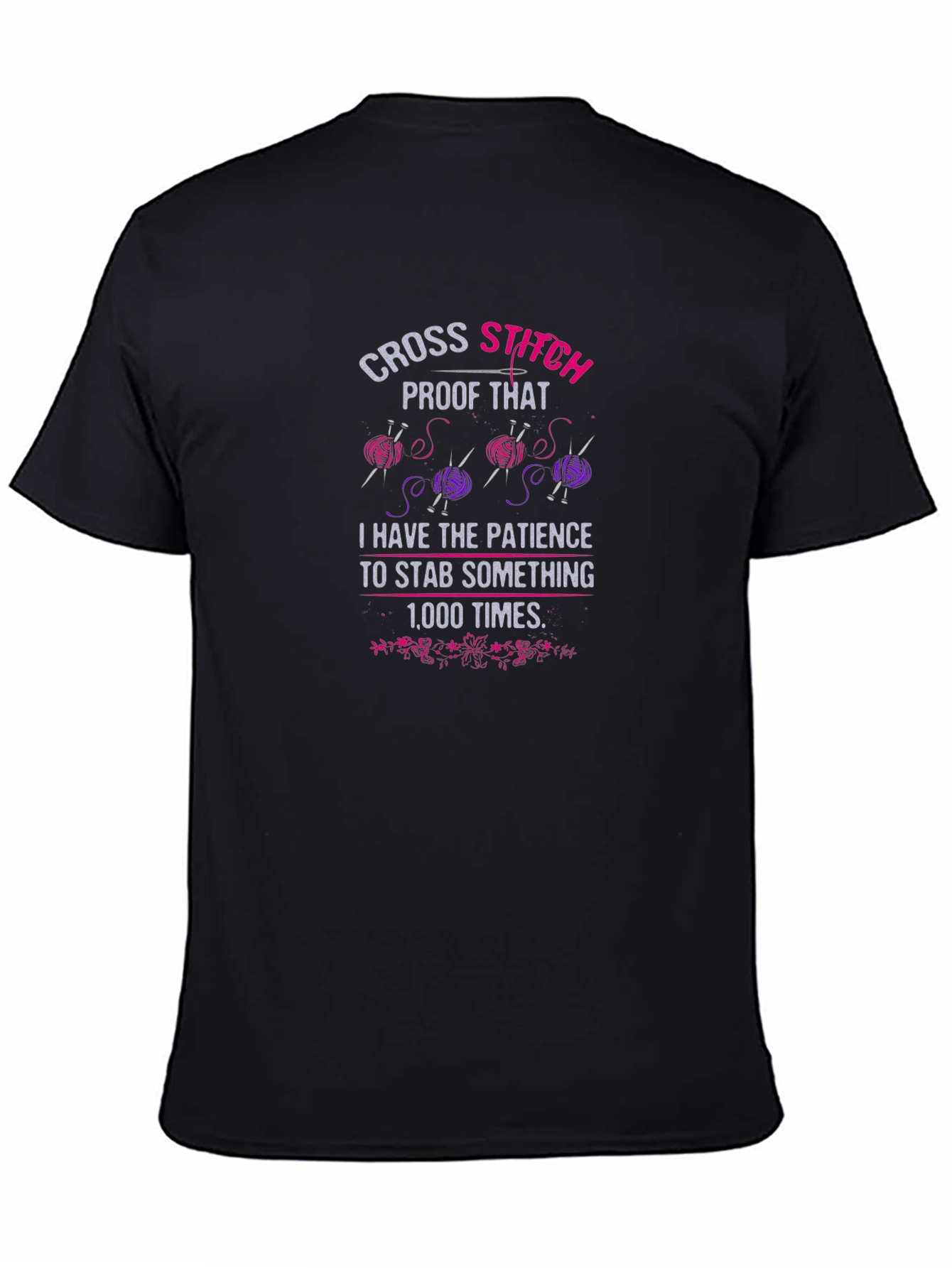 Cross Stitch Patience T-Shirt