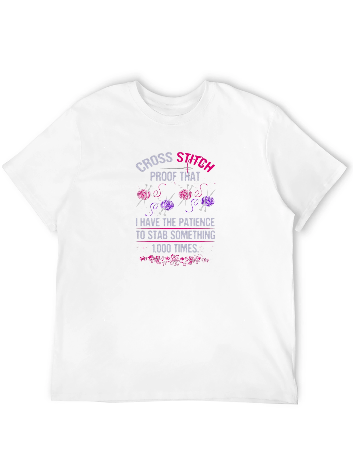 Cross Stitch Patience T-Shirt