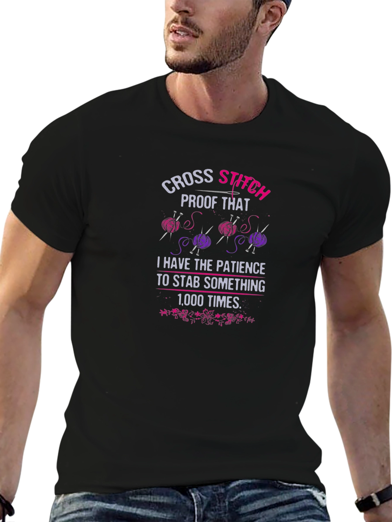 Cross Stitch Patience T-Shirt
