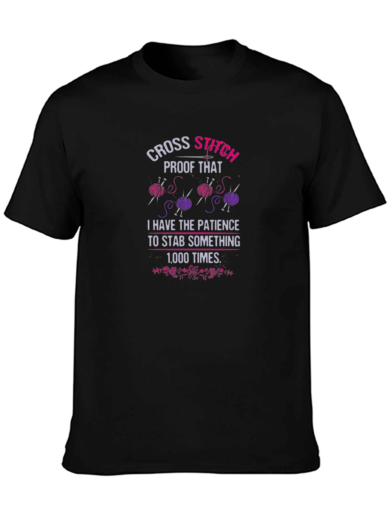Cross Stitch Patience T-Shirt