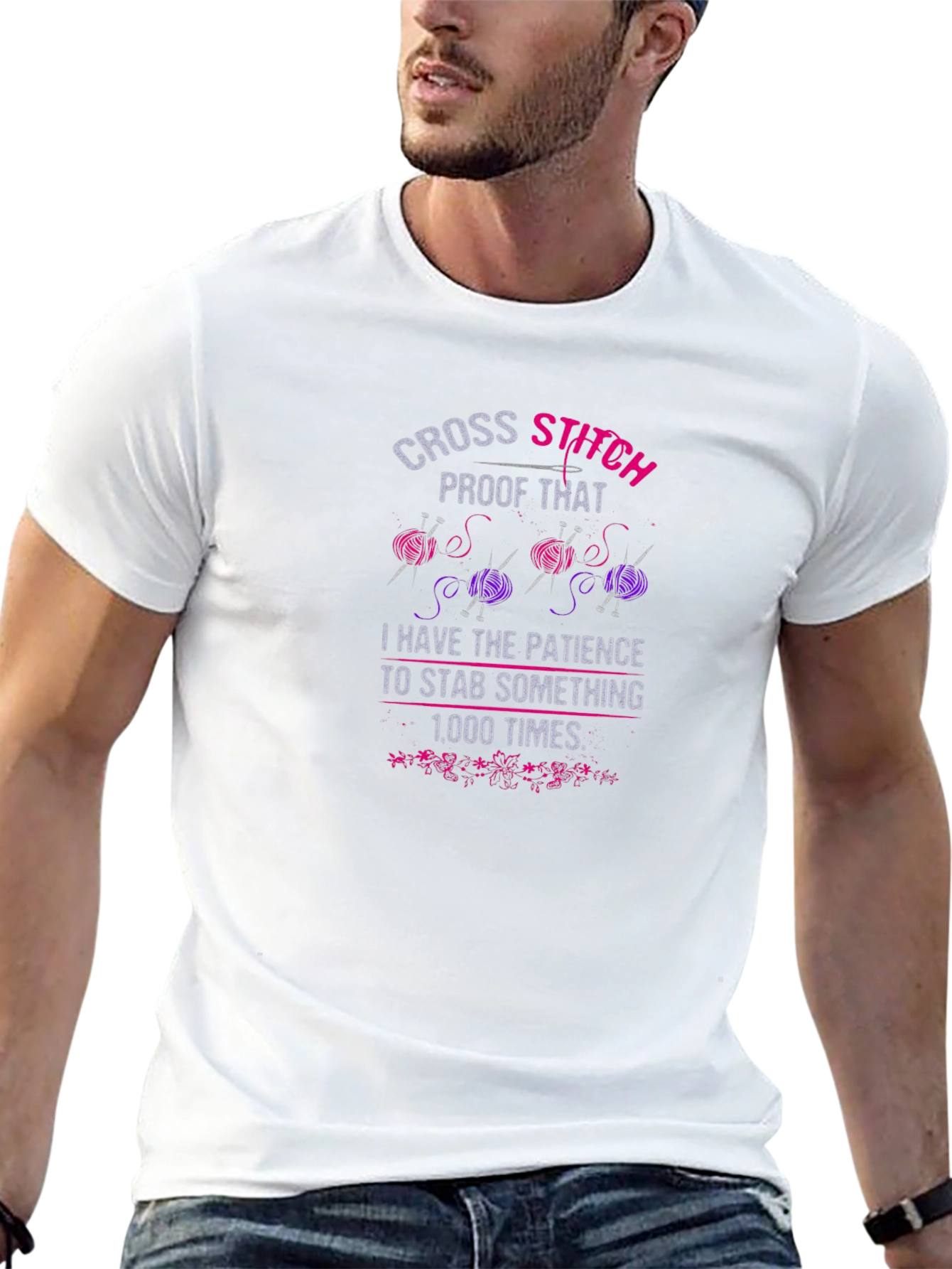 Cross Stitch Patience T-Shirt