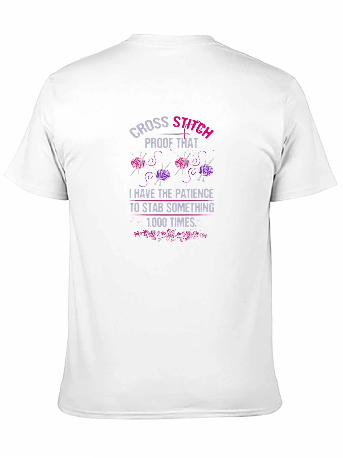 Cross Stitch Patience T-Shirt