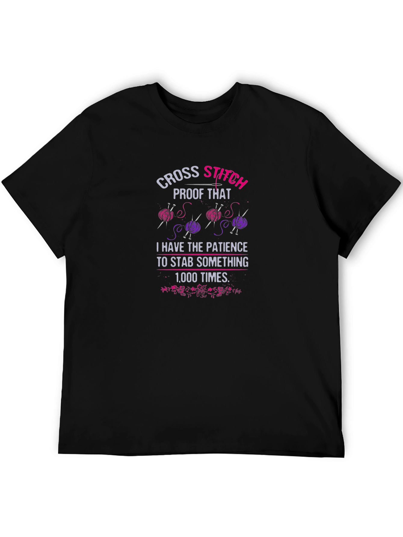 Cross Stitch Patience T-Shirt