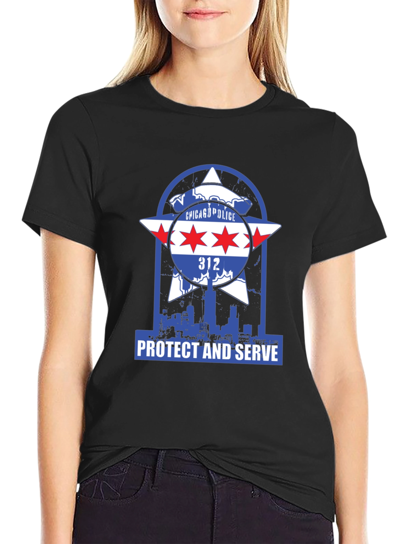 Chicago Police Protect and Serve T-Shirt