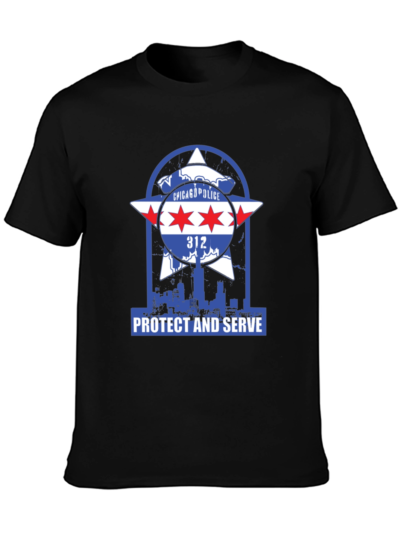 Chicago Police Protect and Serve T-Shirt