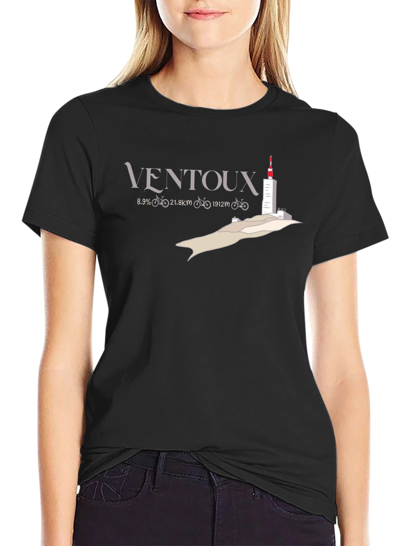 Ventoux Cycling T-Shirt - Mont Ventoux Climber Tee