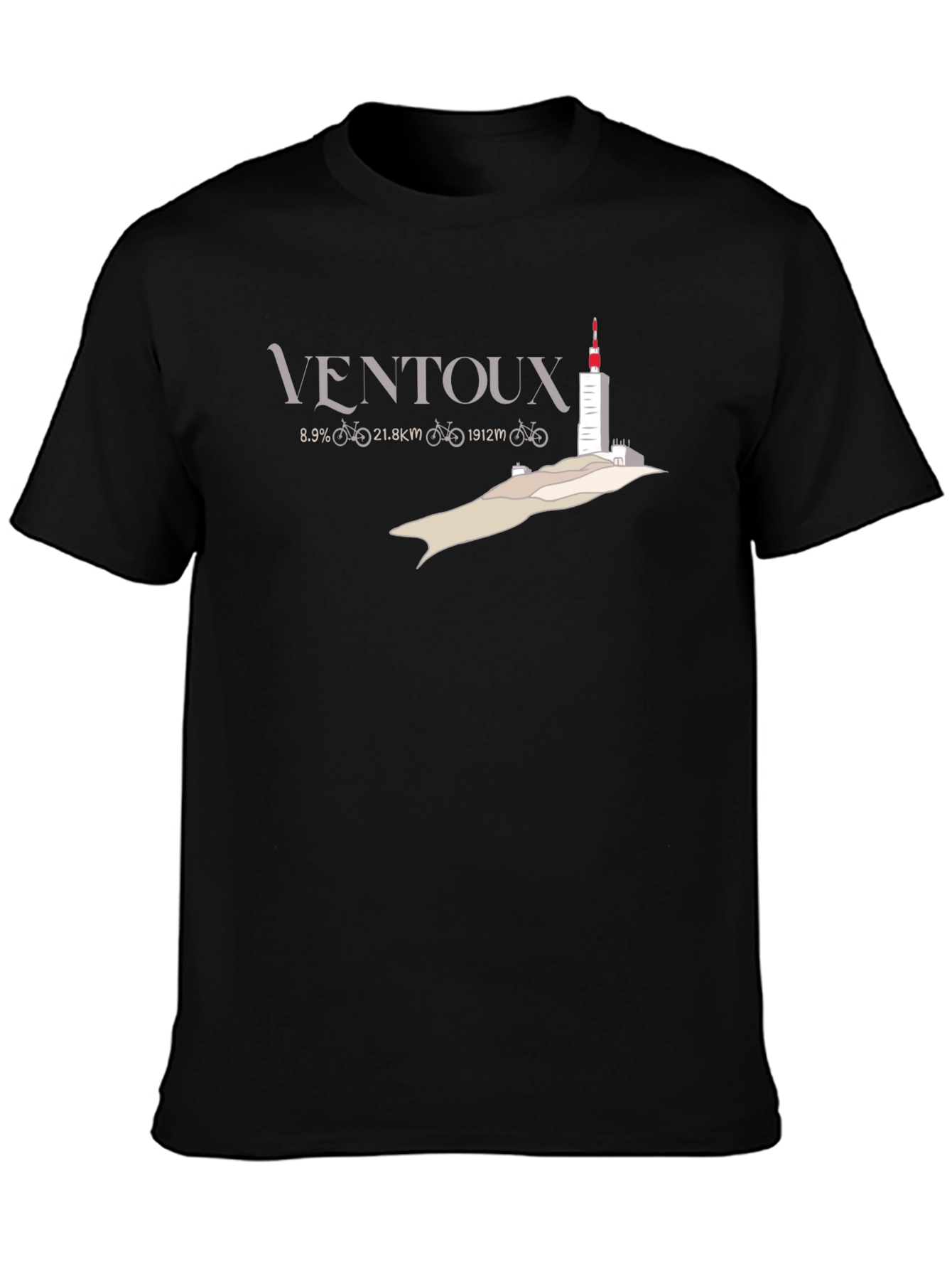 Ventoux Cycling T-Shirt - Mont Ventoux Climber Tee