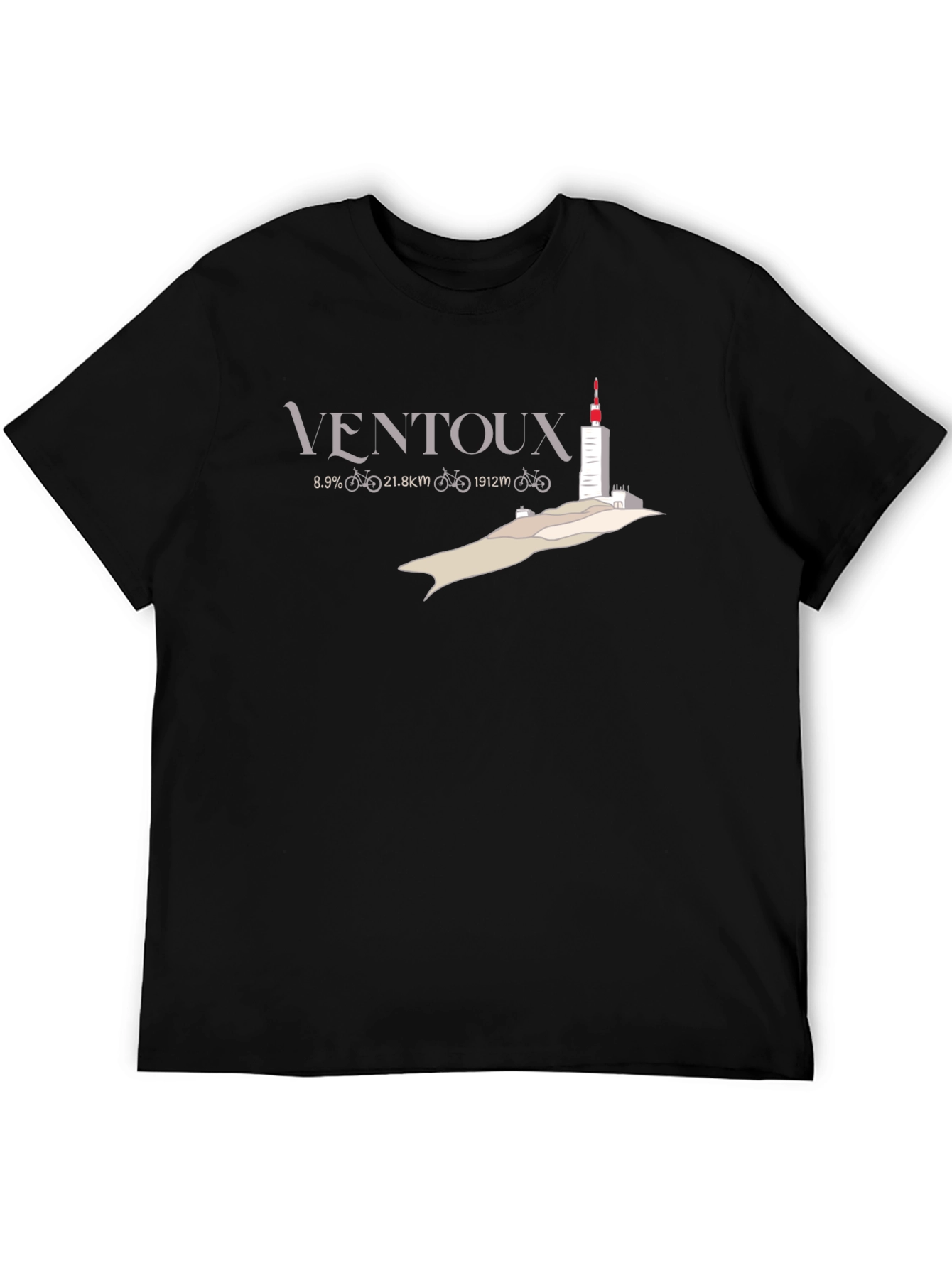 Ventoux Cycling T-Shirt - Mont Ventoux Climber Tee
