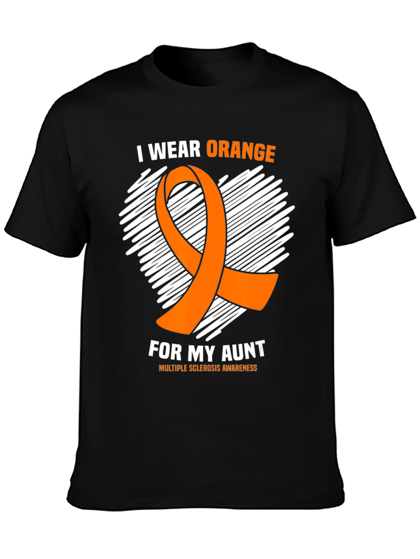 Orange Ribbon Multiple Sclerosis Awareness T-Shirt