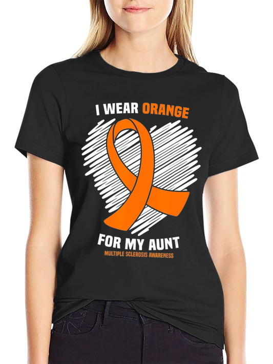 Orange Ribbon Multiple Sclerosis Awareness T-Shirt