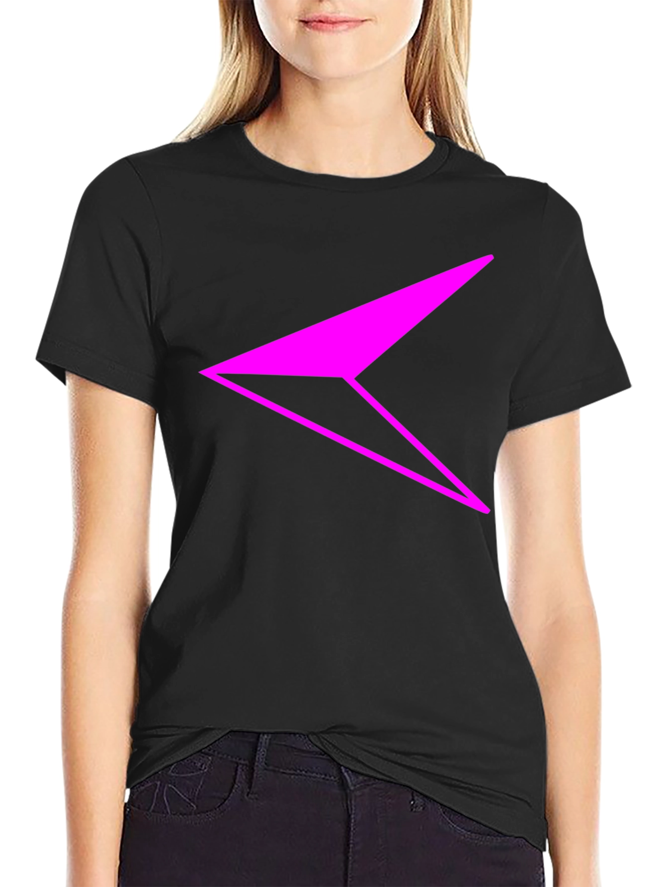 Modern Graphic Tee - Abstract Arrow Design