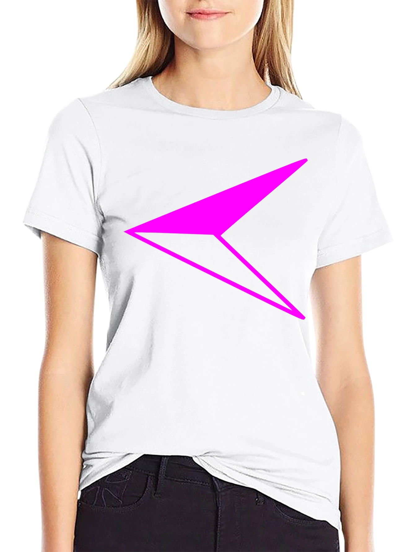 Modern Graphic Tee - Abstract Arrow Design