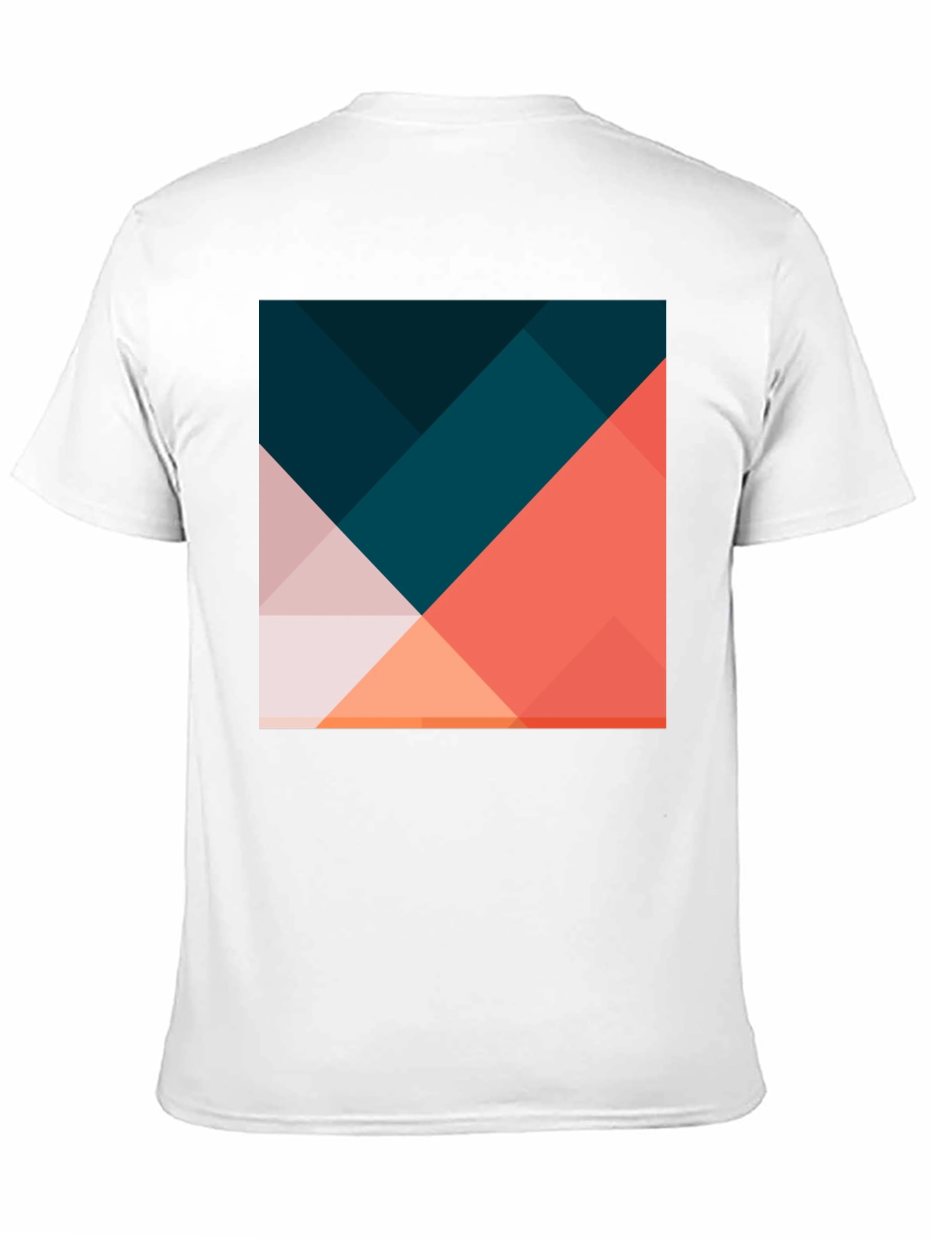Geometric Print Black T-Shirt - Modern Casual Wear