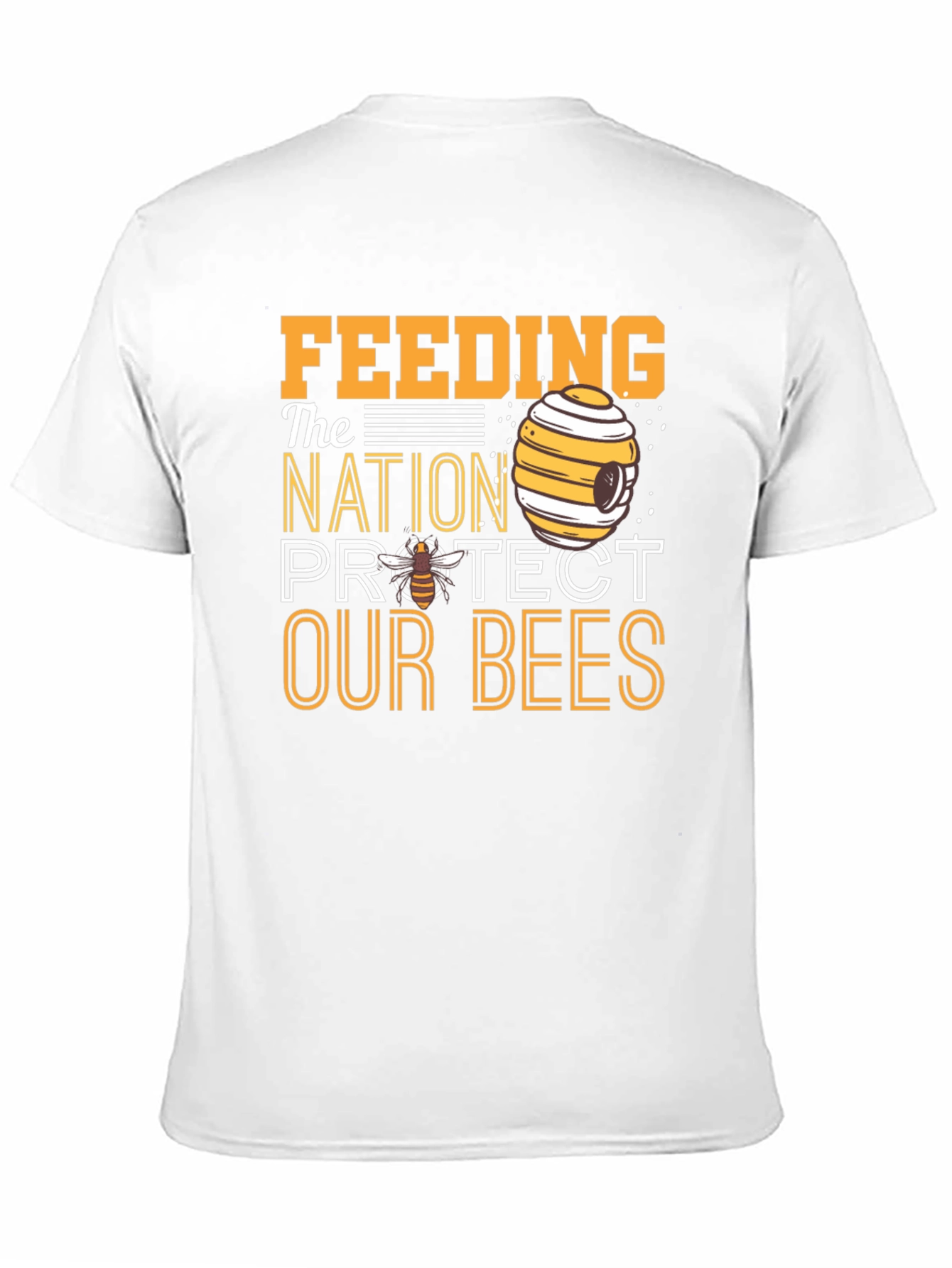 Feeding the Nation Protect Our Bees Black T-Shirt