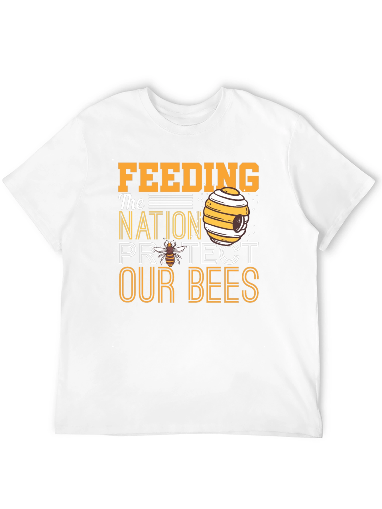 Feeding the Nation Protect Our Bees Black T-Shirt