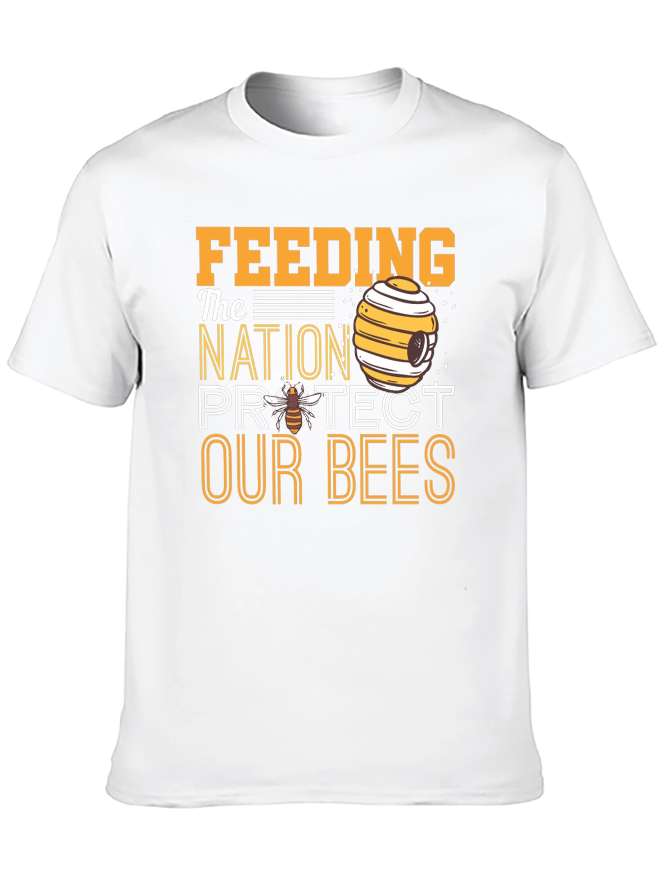 Feeding the Nation Protect Our Bees Black T-Shirt