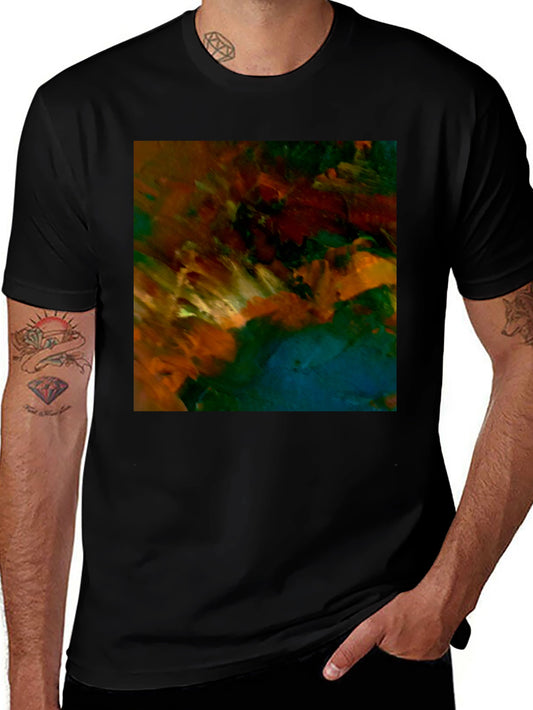 Abstract Art Black T-Shirt - Modern Style