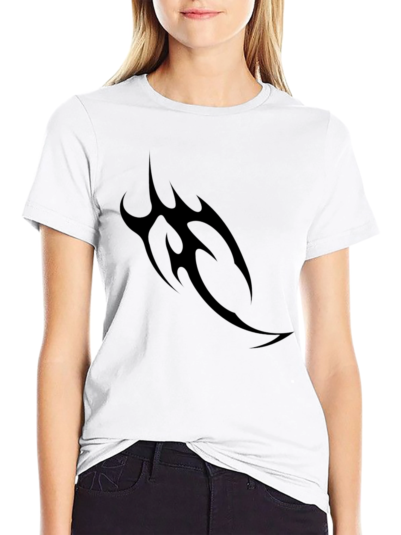 Mens Black Tribal Tattoo Graphic Tee