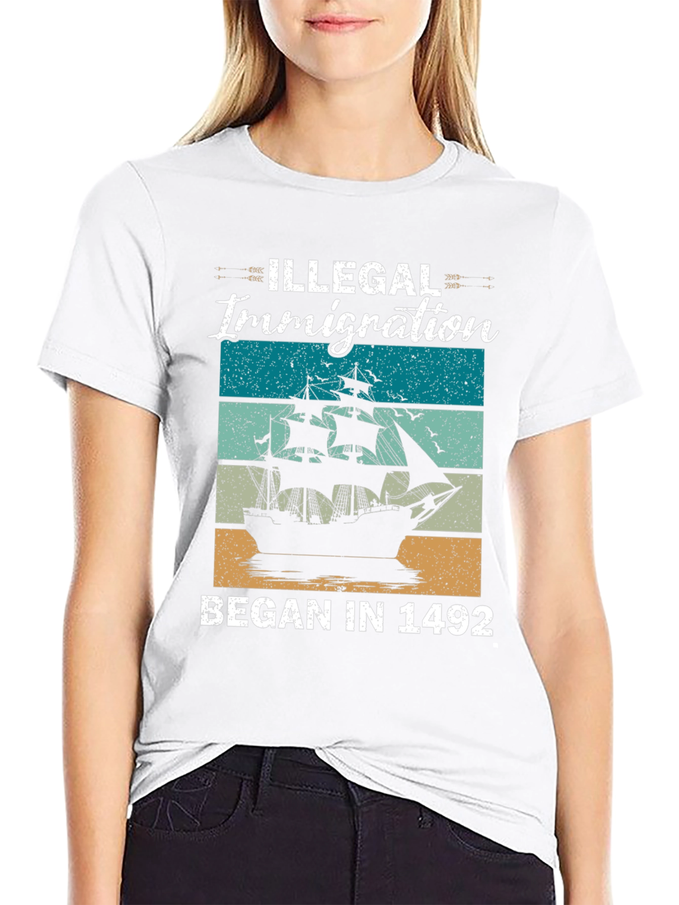 Illegal Immigration Began in 1492 T-Shirt