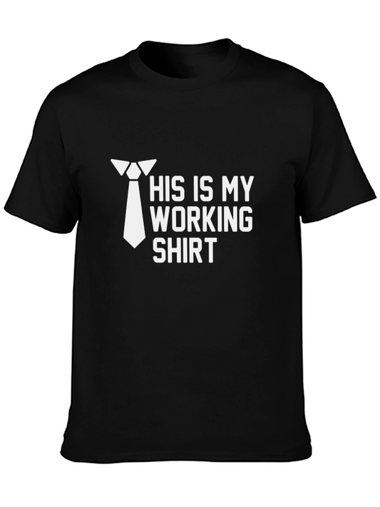 Mens His Is My Working Shirt Graphic Tee