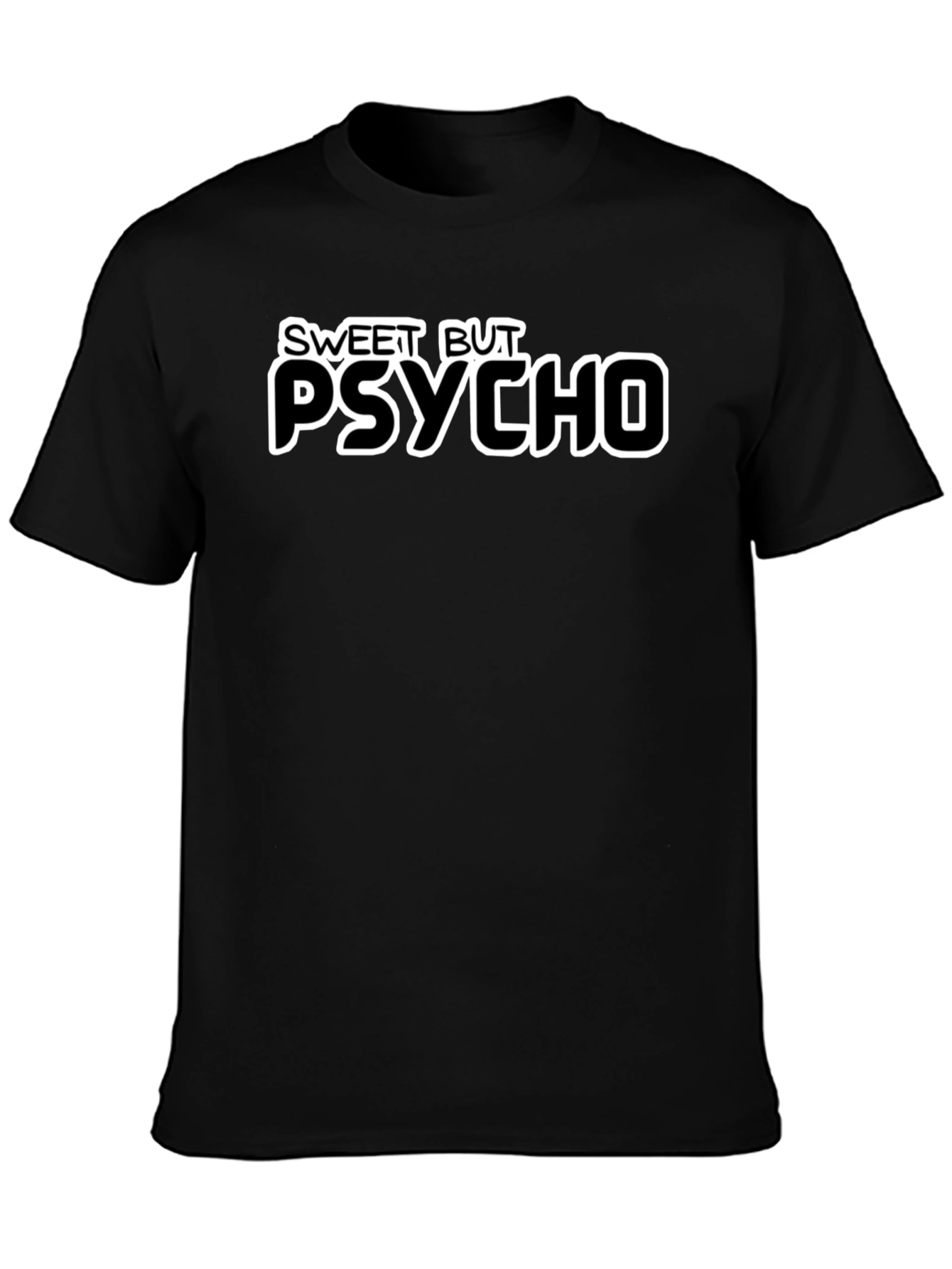 Sweet But Psycho Graphic Tee - Black