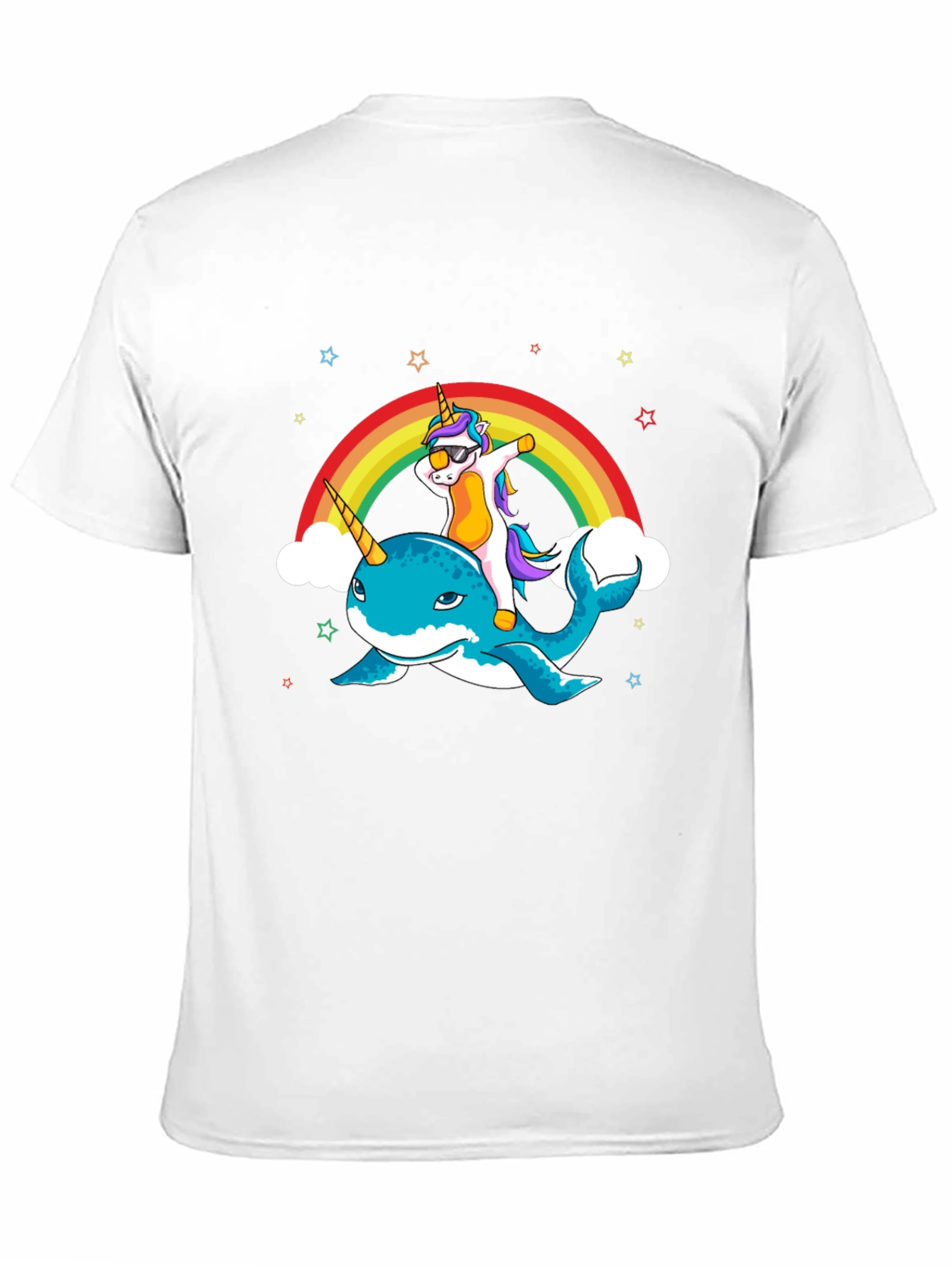 Unicorn Narwhal Dab Rainbow Graphic Tee