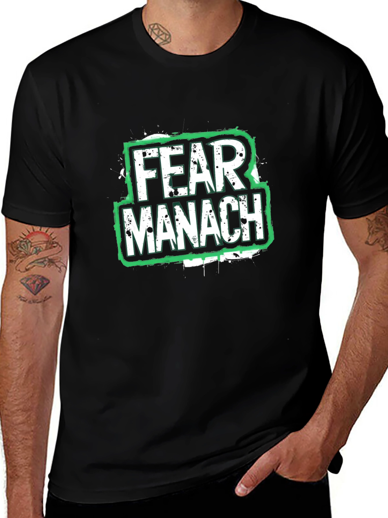 Fear Manach Graphic Tee - Bold Streetwear Style