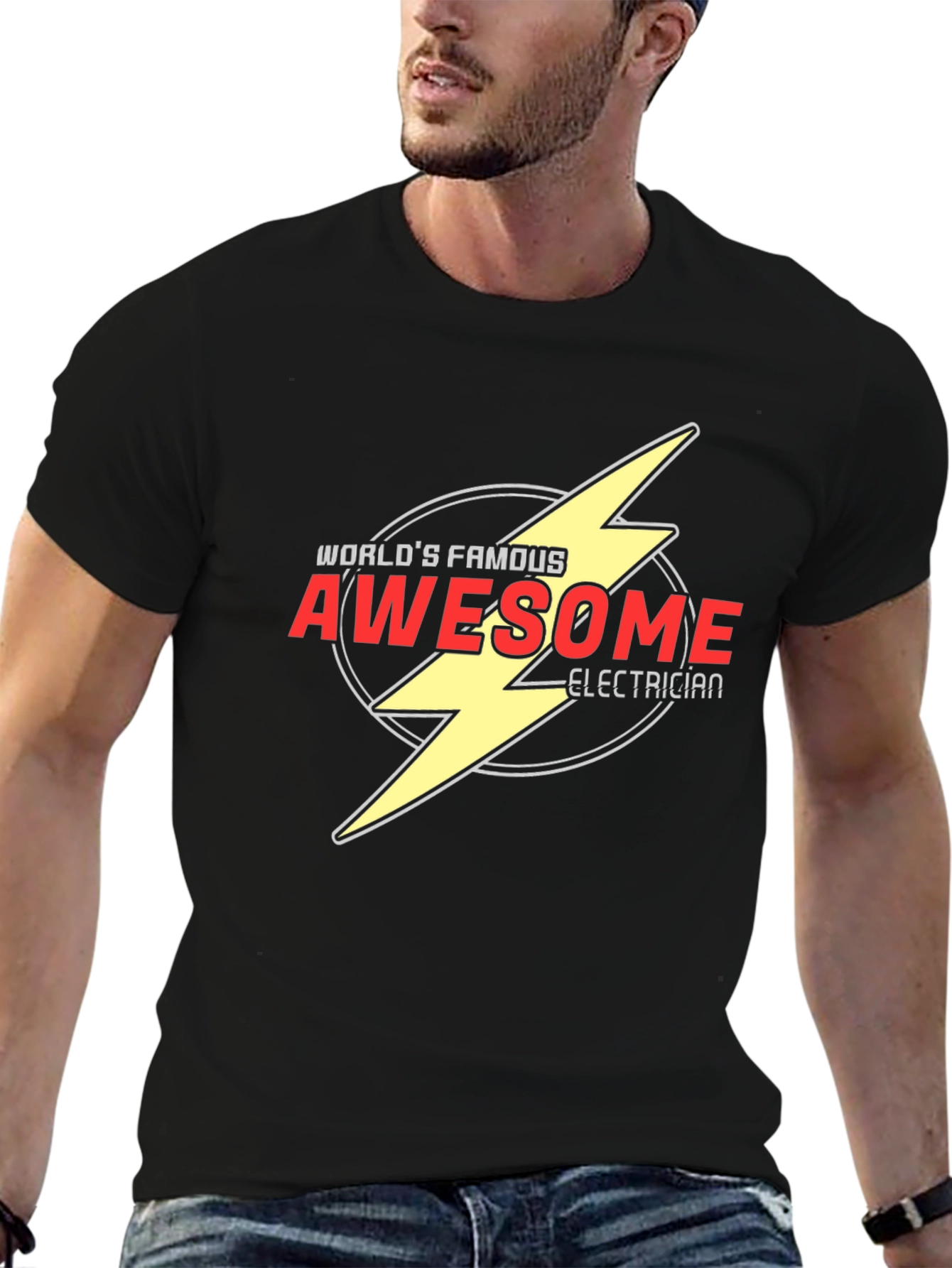 Awesome Electrician World Famous T-Shirt