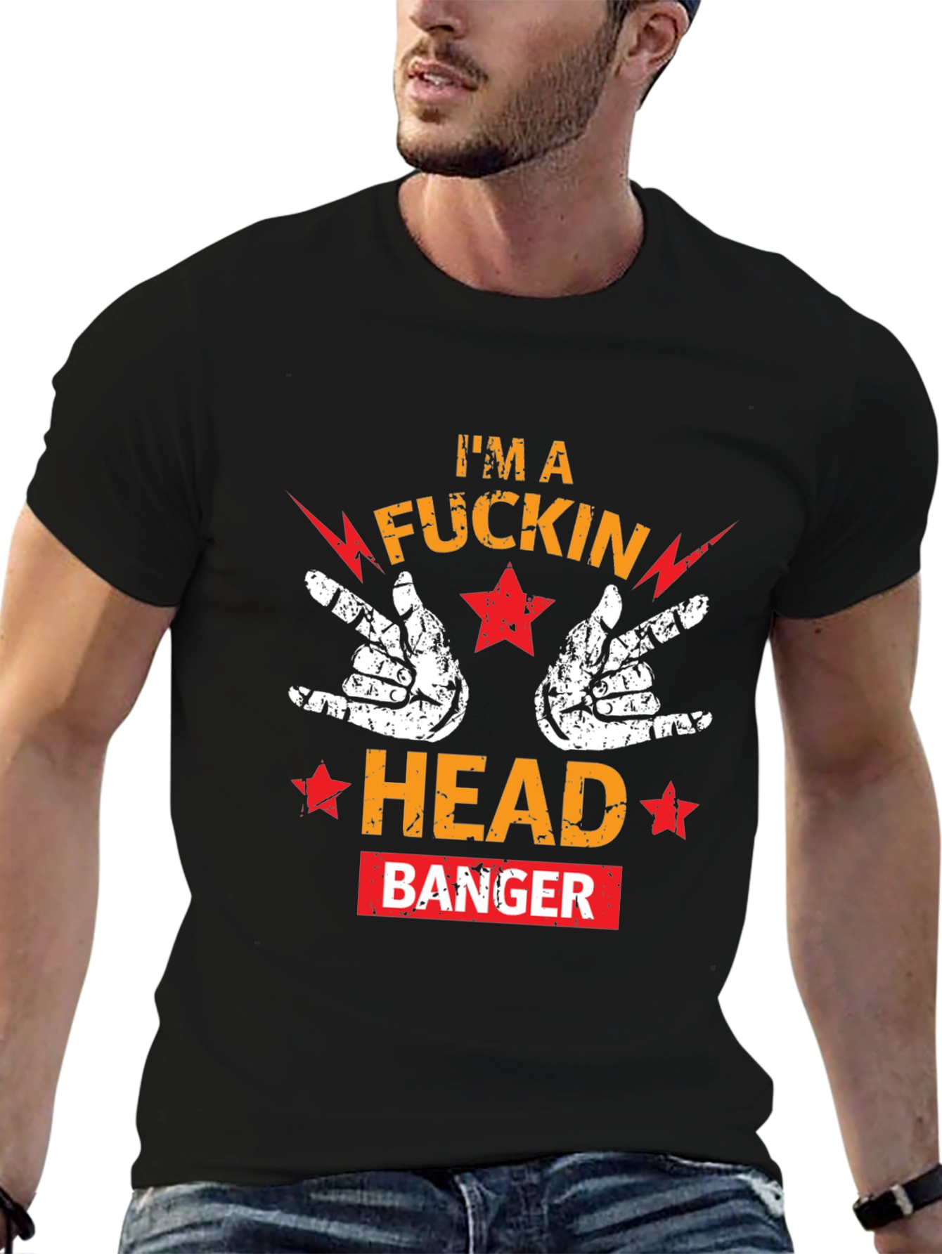 Im A Rockin Headbanger Graphic Tee