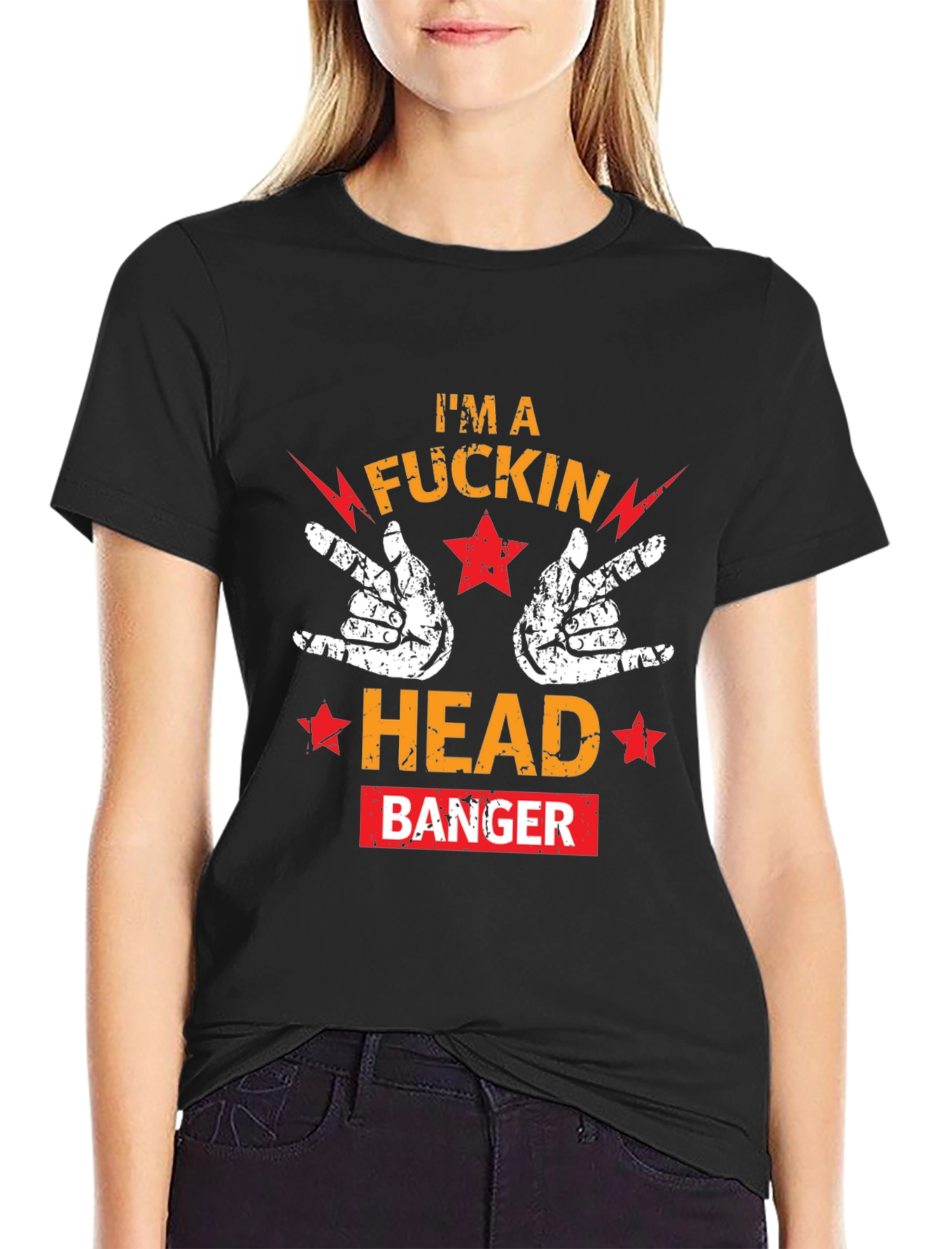 Im A Rockin Headbanger Graphic Tee
