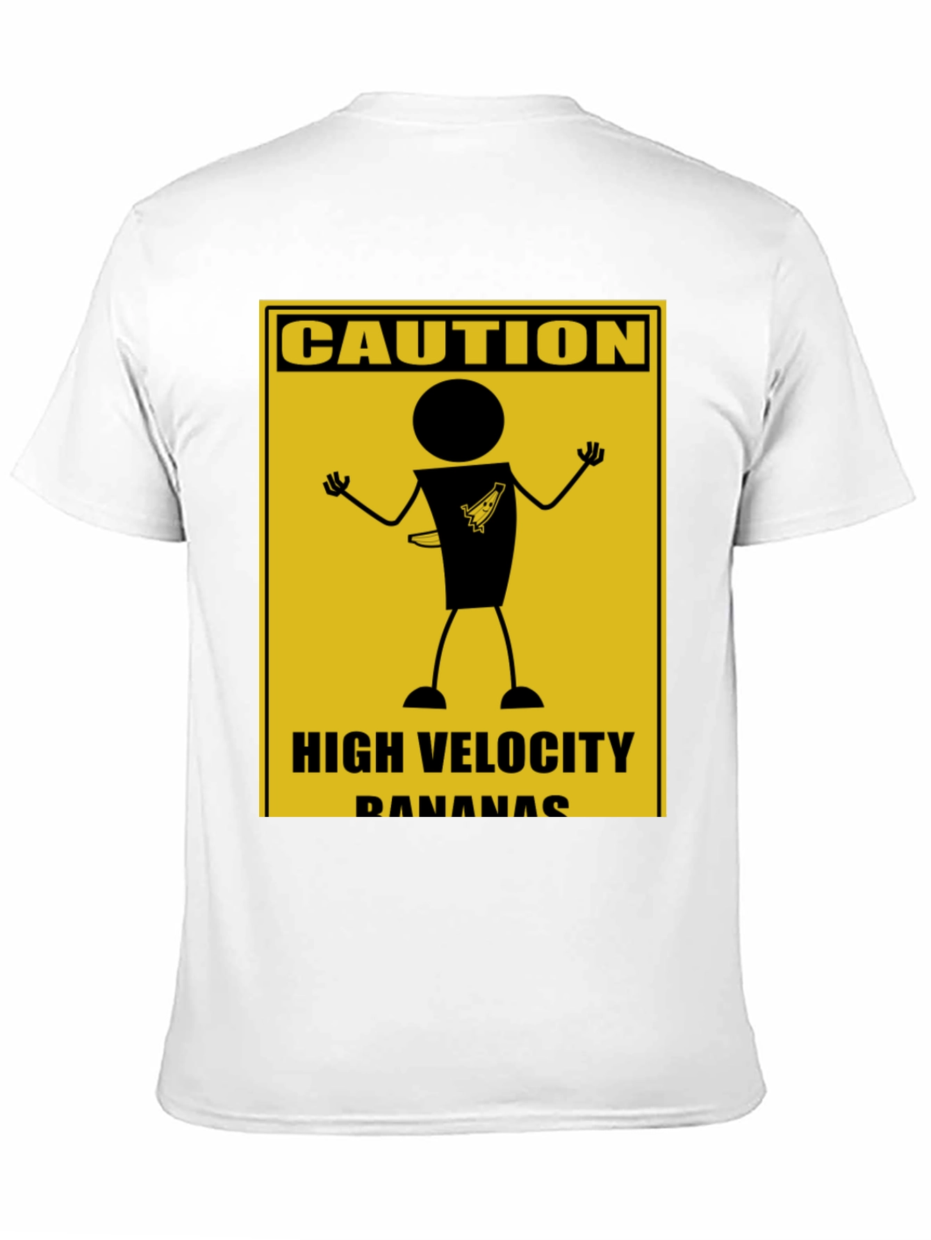 Caution High Velocity Bananas Graphic T-Shirt