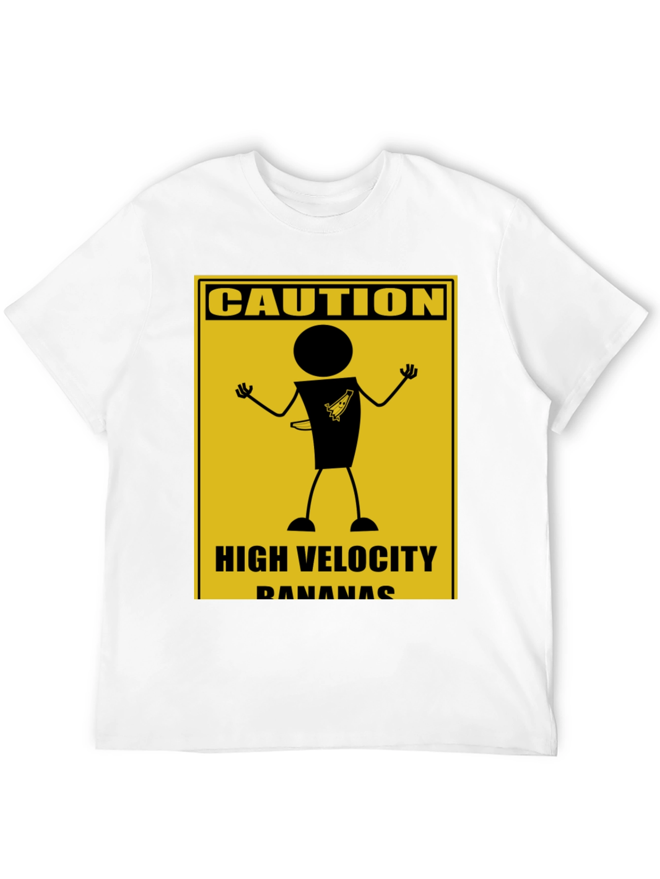 Caution High Velocity Bananas Graphic T-Shirt