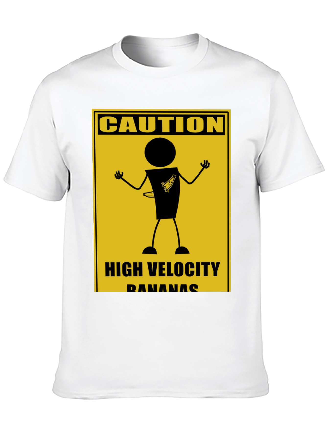 Caution High Velocity Bananas Graphic T-Shirt