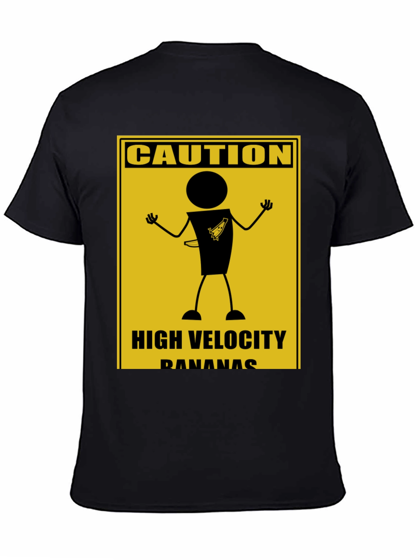 Caution High Velocity Bananas Graphic T-Shirt